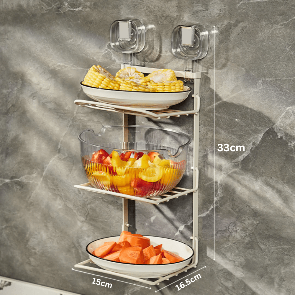 Multifunctional 3 Tier Wall Mounted Rack