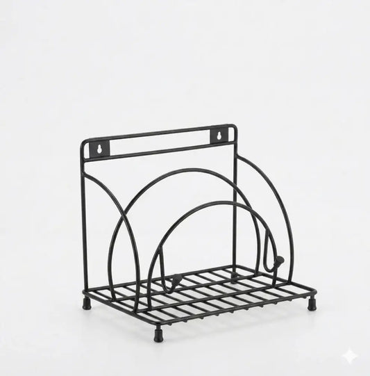 Chakla Belan Stand – Stainless Steel 4 in 1 Chakla Belan Stand for Kitchen